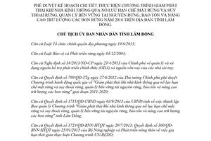 Quyết định 978/QĐ-UBND 2018 thực hiện Chương trình Giảm phát thải khí nhà kính Lâm Đồng