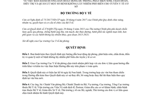 Quyết định 3756/QĐ-BYT 2018 phát hiện sớm bệnh không lây nhiễm phổ biến cho tuyến y tế cơ sở