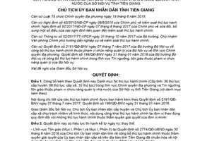 Quyết định 1290/QĐ-UBND 2018 công bố danh mục thủ tục hành chính lĩnh vực tôn giáo Tiền Giang