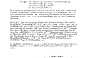 Công văn 1661/BHXH-DVT 2018 thanh toán chi phí vật tư y tế chưa tính vào giá dịch vụ kỹ thuật