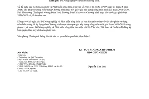 Công văn 5995/VPCP-NN 2018 sử dụng biểu trưng Chương trình xây dựng nông thôn mới