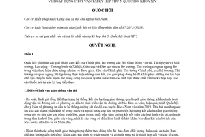 Nghị quyết 63/2018/QH14 hoạt động chất vấn tại kỳ họp thứ 5 Quốc hội khóa XIV