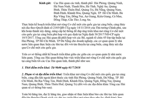 Công văn 3732/TCHQ-CNTT 2018 triển khai mở rộng Cơ chế một cửa quốc gia