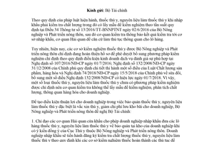 Công văn 4557/BNN-TY 2018 thuốc thú y nguyên liệu làm thuốc thú y bảo quản tại kho Doanh nghiệp