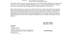 Công văn 828/TTg-NN 2018 thẩm quyền cấp Giấy chứng nhận quyền sử dụng đất