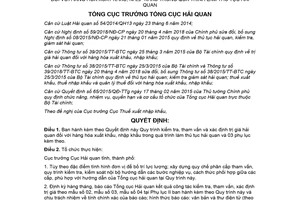 Quyết định 1810/QĐ-TCHQ 2018 Quy trình kiểm tra trị giá hải quan hàng hóa xuất nhập khẩu