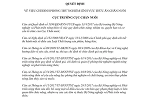 Quyết định 270/QĐ-CN-TĂCN 2018 chỉ định phòng thử nghiệm thức ăn chăn nuôi