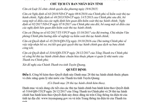 Quyết định 593/QĐ-UBND 2018 công bố thủ tục thuộc quản lý của Thanh tra tỉnh Tuyên Quang