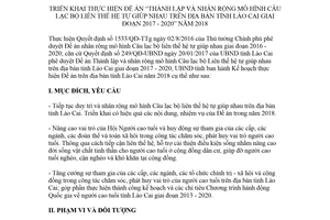 Kế hoạch 184/KH-UBND 2018 nhân rộng mô hình Câu lạc bộ Liên thế hệ tự giúp nhau Lào Cai