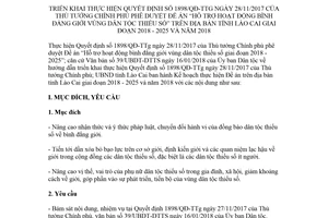 Kế hoạch 202/KH-UBND 2018 về Hỗ trợ hoạt động bình đẳng giới vùng dân tộc thiểu số Lào Cai