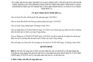Quyết định 18/2018/QĐ-UBND tiêu chí xét duyệt hồ sơ thành lập Văn phòng công chứng Sơn La