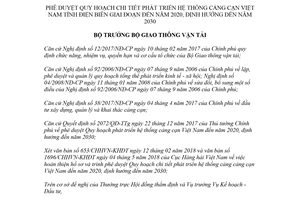 Quyết định 1201/QĐ-BGTVT 2018 Quy hoạch chi tiết phát triển hệ thống cảng cạn tỉnh Điện Biên