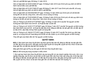 Quyết định 11/2018/QĐ-UBND Đơn giá đo đạc bản đồ đăng ký đất tài sản gắn liền với đất Quảng Trị