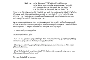 Công văn 6276/BTC-VP 2018 đính chính thủ tục hành chính công bố tại Quyết định 102/QĐ-BTC