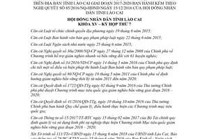 Nghị quyết 03/2018/NQ-HĐND sửa đổi 85/2016/NQ-HĐND sản xuất nông lâm thủy sản Lào Cai