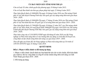 Quyết định 43/2018/QĐ-UBND tiêu chí đánh giá xã đạt chuẩn nông thôn mới Ninh Thuận 2018 2020