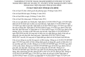 Quyết định 16/2018/QĐ-UBND trình tự thủ tục đất đai cơ sở tôn giáo Doanh nghiệp Quảng Bình