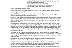 Công văn 2290/BTTTT-CATTT 2018 hướng dẫn kết nối chia sẻ thông tin về mã độc giữa các hệ thống