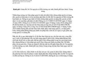 Công văn 1294/TCQLĐĐ-CĐKĐĐ 2018 quản lý sử dụng phôi giấy chứng nhận quyền sử dụng đất