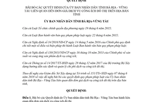 Quyết định 20/2018/QĐ-UBND bãi bỏ Quyết định liên quan đơn giá dịch vụ công ích đô thị Vũng Tàu