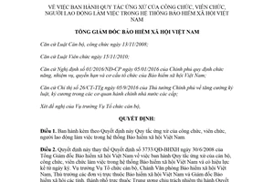 Quyết định 889/QĐ-BHXH 2018 Quy tắc ứng xử của công chức viên chức trong hệ thống Bảo hiểm