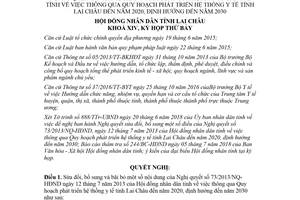 Nghị quyết 07/2018/NQ-HĐND sửa đổi 73/2013/NQ-HĐND phát triển hệ thống y tế Lai Châu