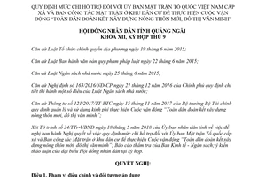 Nghị quyết 04/2018/NQ-HĐND chi hỗ trợ thực hiện Toàn dân xây dựng nông thôn mới Quảng Ngãi