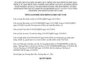 Quyết định 888/QĐ-BHXH 2018 sửa đổi quy trình thu bảo hiểm theo Quyết định 595/QĐ-BHXH