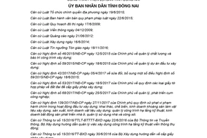 Quyết định 30/2018/QĐ-UBND cấp giấy phép xây dựng quản lý trật tự xây dựng công trình Đồng Nai