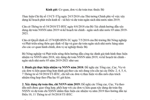 Công văn 4461/BNN-TC 2018 hướng dẫn đánh giá thực hiện nhiệm vụ ngân sách nhà nước
