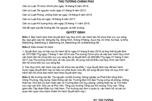 Quyết định 878/QĐ-TTg 2018 Quy trình vận hành liên hồ chứa trên lưu vực sông Ba