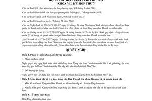 Nghị quyết 02/2018/NQ-HĐND mức kinh phí hỗ trợ hoạt động Ban Thanh tra nhân dân xã Phú Yên