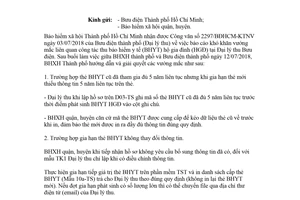 Công văn 1409/BHXH-QLT 2018 giải quyết vướng mắc của Đại lý bưu điện Hồ Chí Minh