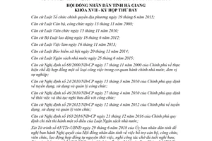 Nghị quyết 16/2018/NQ-HĐND hỗ trợ cán bộ lao động hợp đồng tự nguyện thôi việc Hà Giang