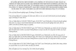 Thông tư 34/2019/TT-BTC hướng dẫn bán cổ phần lần đầu quản lý sử dụng tiền thu từ cổ phần hóa