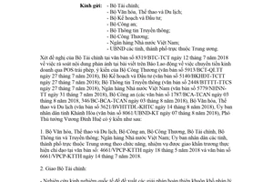Công văn 8298/VPCP-KTTH 2018 báo cáo nội dung theo công văn 4661/VPCP-KTTH