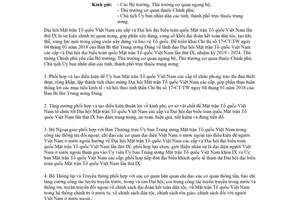 Công văn 1115/TTg-QHĐP 2018 phối hợp tạo điều kiện tổ chức Đại hội Mặt trận Tổ quốc các cấp