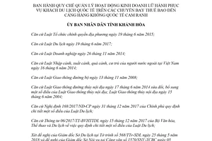 Quyết định 2178/QĐ-UBND 2018 hoạt động kinh doanh lữ hành phục vụ khách quốc tế Khánh Hòa