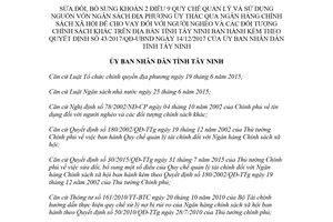 Quyết định 29/2018/QĐ-UBND vốn ngân sách địa phương ủy thác qua ngân hàng để cho vay Tây Ninh