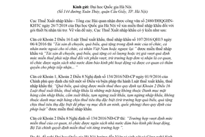 Công văn 4708/TXNK-CST 2018 miễn thuế nhập khẩu đối với gói thiết bị nhận tài trợ