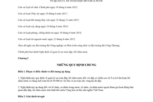 Nghị định 114/2018/NĐ-CP quản lý an toàn đập hồ chứa nước