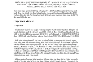 Kế hoạch 485/KH-UBND 2018 thực hiện công tác phòng chống tham nhũng An Giang 2020