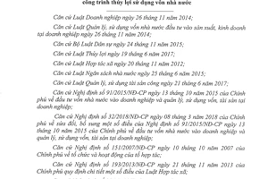 Thông tư 73/2018/TT-BTC hướng dẫn sử dụng nguồn tài chính trong quản lý công trình thủy lợi