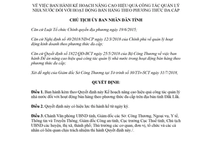 Quyết định 1801/QĐ-UBND 2018 quản lý nhà nước đối với hoạt động bán hàng đa cấp Đắk Lắk
