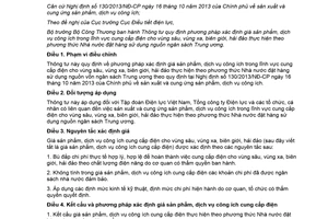 Thông tư 24/2018/TT-BCT xác định giá sản phẩm công ích trong lĩnh vực cung cấp điện cho vùng sâu