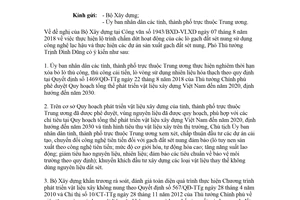 Công văn 8616/VPCP-CN 2018 chấm dứt hoạt động lò gạch đất sét nung sử dụng công nghệ lạc hậu