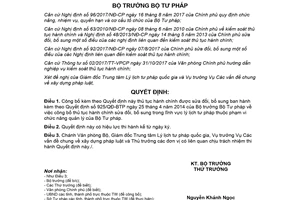 Quyết định 2244/QĐ-BTP 2018 thủ tục hành chính lĩnh vực lý lịch tư pháp thuộc Bộ Tư pháp