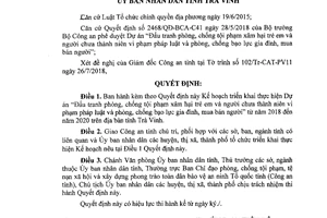 Quyết định 1655/QĐ-UBND Kế hoạch thực hiện Dự án “Đấu tranh phòng, chống tội phạm xâm hại trẻ em và người chưa thành niên vi phạm pháp luật và phòng,