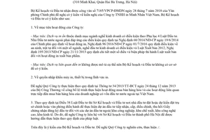 Công văn 5451/BKHĐT-ĐTNN 2018 vướng mắc về kinh doanh dịch vụ in ấn