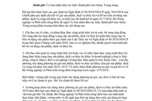 Công văn 6742/BNN-TCTL 2018 xây dựng phương án giá sản phẩm dịch vụ thủy lợi